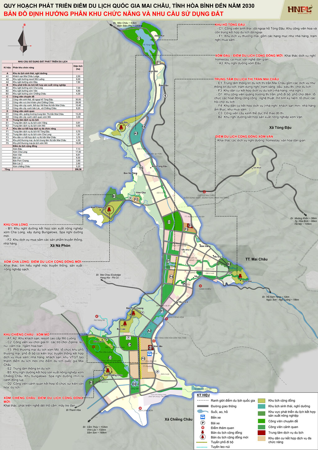 Development Planning National tourist attractions in Mai Chau, Hoa Binh Province in 2030