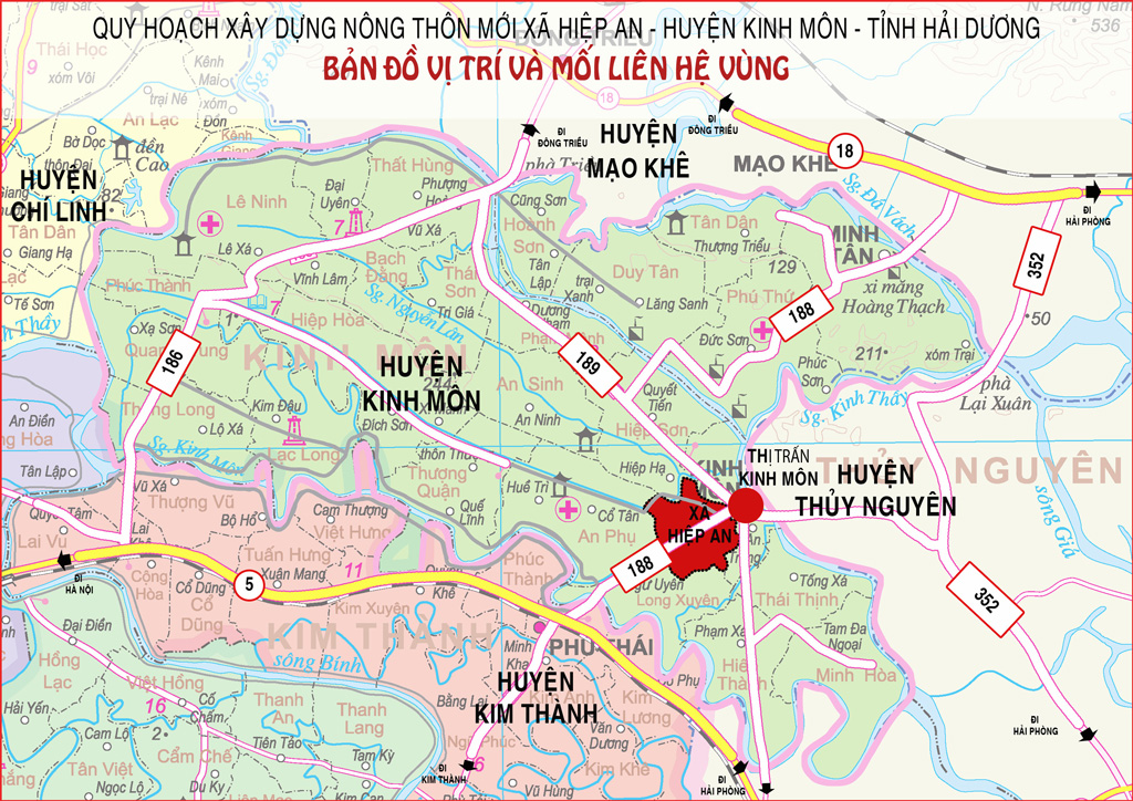 Xã Hiệp An - huyện Kinh Môn - tỉnh Hải  Dương_Quy hoạch xây dựng  nông thôn mới
