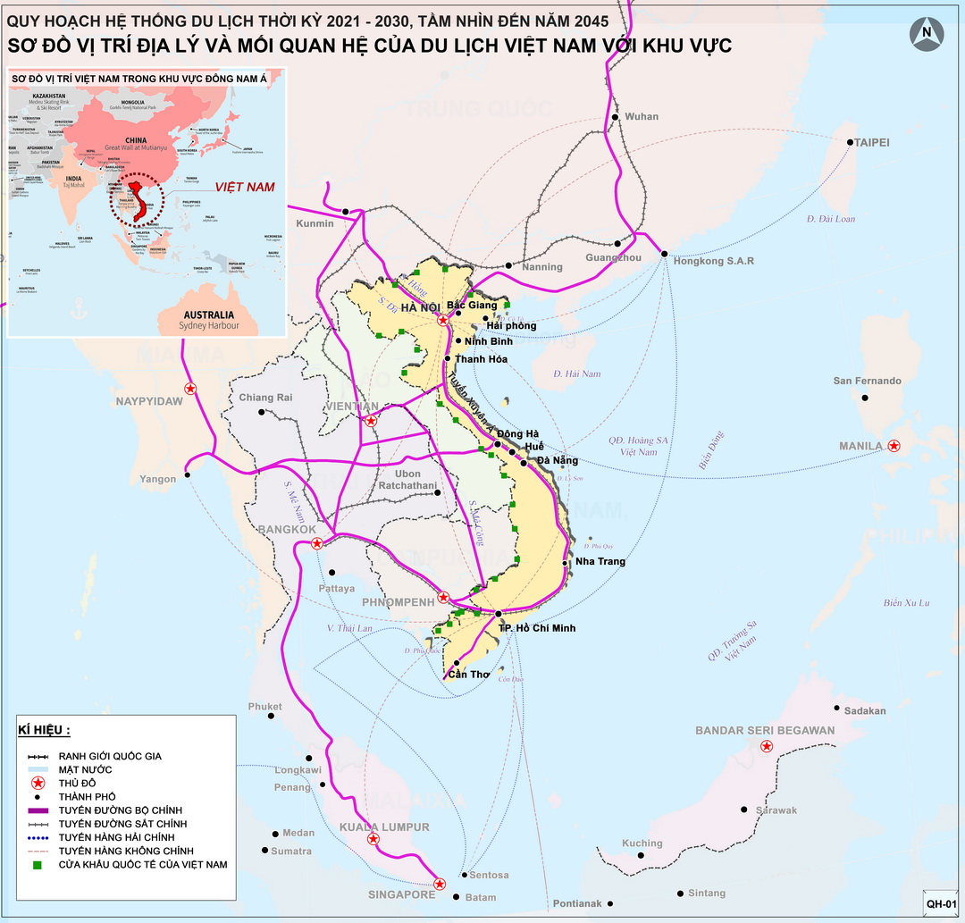 Quy hoạch hệ thống du lịch thời kỳ 2021 – 2030, tầm nhìn đến năm 2045